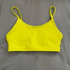 Neon Yellow Sports Bra